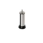 Eroğlu 12 cm Siyah Plastik Bingolu Krom Metal 51 mm Çap Mobilya Ayağı