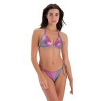 Eros 24SW85025EST Takçık Kaplı Sabit Askılı Fuşya Gri Bikini
