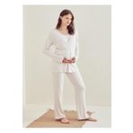 Eros 29690 Kadın Uzun Kollu Lohusa Pijama Takımı - Pembe E29690