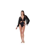 Eros 4155MY Kollu Mayokini, Kadın, Siyah, 40 Beden