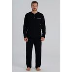Eros 960 Erkek Siyah Uzun Kollu Pijama Takımı ER960
