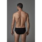 Eros Erkek Slip Külotu,%100 Pamuk, Siyah, 2XL, İkili Paket ERS034