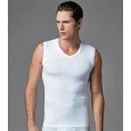 Eros Ers006 Compact Erkek V Yaka Atlet Kolsuz Erkek T-Shirt (Ikili Paket) - Beyaz - 2XL