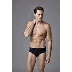 Eros Ers034 Slip 2'Li Erkek İç Çamaşırı Ve Giyim, Siyah (Siyah 001), S (Üretici Ölçüsü: S)