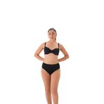 Eros Kadın Bikini Altı, 10 cm, Siyah, 48 Beden