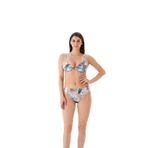 Eros Kadın Bikini Takımı, Çiçek Desenli, Halka Detaylı, 40 Beden, Multicolor