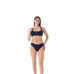 Eros Kadın Fermuarlı Bikini Takımı, Lacivert, 36 Beden