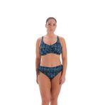 EROS Kaplı Çıkarılabilir askılı Desenli baskılı Balenli 24SW85072EST Kadın Bikini Takımı, Siyah, 46