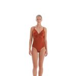 EROS Örme Üçgen 24SW85045EGB Kadın Mayo, Kahverengi, 40