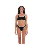 EROS Tak çık kaplı Sabit askılı 24SW85030EGB Kadın Bikini Takımı, Siyah, 46