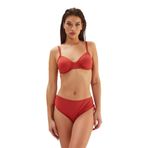 EROS Toparlayıcı Balenli ESKM23Y0010 Kadın Bikini Üstü, Koyu Kırmızı, 48