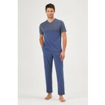 Eros V Yaka Pijama Takımı