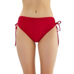 EROS Yanı büzgülü ESKM23Y0014 Kadın Bikini Altı, Koyu Kırmızı, 44