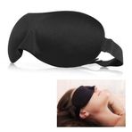 EROSPA® 3D birinci sınıf uyku maskesi, göz maskesi, göz kapağı, göz kapağı, kadın, erkek, çocuk, yumuşak, seyahat, araba, seyahat, kamp, plaj, gözler serbest hareketli, anatomik - rahat, dinlendirici