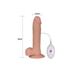 Erotica 23 Cm Titreşimli Ultra Yumuşak Dokulu Belden Bağlamalı Kemerli Realistik Vibratör Penis