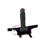 Erotica Belden Bağlamalı Titreşimli Ultra Yumuşak Gerçekçi Et Dokulu Realistik Vibratör Dildo 20 Cm