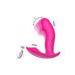 Erotica Cute M3 - Şarjlı Uzaktan Kumandalı Akıllı Isıtmalı G-Spot Ve Klitoris Uyarıcı Dalga Hareketli Giyile