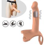 Erotica Şarjlı Ultra Yumuşak Dokulu Içi Boş Belden Bağlamalı Realistik Vibratör
