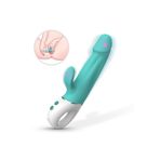 Erotica Wave Şarjlı Tutma Halkalı Güçlü Titreşimli G Nokta ve Klitoris Uyarıcı 2 In 1 Rabbit Vibratör