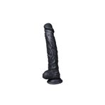 Erox 25 Cm Vantuzlu Büyük Black Realistik Dildo