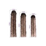 Erox 3Lü Penis Kılıfı Set Ucu Dolgulu Uzatmalı Prezervatif Dildo