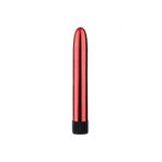 Erox Ayarlanabilir Hızlı Metal Vibrating Anal ve Vajinal Metal Vibratör Red
