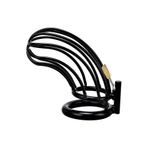 Erox Black World Master Male Chastity Breathable Cage Nefes Alınabilir Penis Kilidi 50Mm
