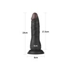 Erox Destekli Kemerli Siyah 19 Cm Extra Soft Belden Bağlamalı Yumuşak Dokuya Sahip Yapay Dildo