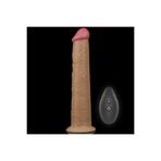 Erox Dual Layered Platinum Silicone Rotator Hareketli Uzaktan Kumandalı Titreşimli Dildo