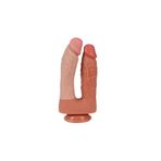 Erox Jamie Çift Katmanlı Slikon Çatal Penis Dildo