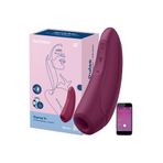 Erox Kırmızı Telefon Kontrollü Emiş Güçlü Vibratör Curvy 1
