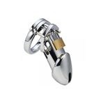 Erox Lüks Kaliteli Male Chastity Cage Belt Lüks Metal Penis Kafesi Penis Kilidi 45 mm