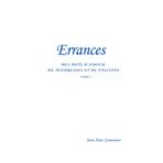 Errances: Mes poésies d'amour de tendresses et de passions