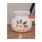 Ersa Lotus Buhurdanlık Beyaz Oda Kokusu Buhur Seramik Buhurdanlık Mumluk