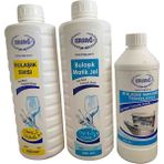 Ersağ Bulaşık Sıvısı Elma Kokulu + Bulaşık Matik Jel 1000 ml +Bulaşık Makinesi Temizleyici