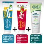Ersağ Diş Macunu 100 ml +diş Macunu Karanfil, Okaliptüs ve Aloe Vera + Çilekli Diş Macunu
