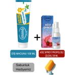 Ersağ Diş Macunu 100ML - Ağız Spreyi Propolisli-Çilekli 30 ml + Sabunluk Hediyemiz 188-18