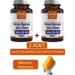 Ersağ Ersag (2ADET) Kalsiyum Magnezyum Çinko D Vitamini - Sabunluk Hediyemiz 2024-05 - Aromasız
