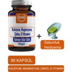 Ersağ Kalsiyum Magnezyum Çinko D Vitamini - Sabunluk Hediyemiz 2024-08 - Aromasız