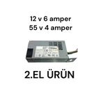 erşahaydınlatma DPS-280AB-6A 12 Volt 6 Amper 55 Volt 4 Amper Çift Güç Çıkışlı Adaptör Güç Kaynağı