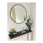 Ersan Dizayn 80 Cm Eskitme Metal Çerçeve Dekoratif Yuvarlak Ayna