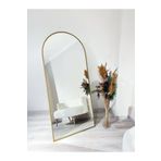 Ersan Dizayn 80x180 Metal Çerçeve Gold Oval Ayaklı Boy Aynası