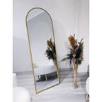 Ersan Dizayn Metal Çerçeve Oval Ayaklı Boy Aynası Altın 65 x 180 CM Altın