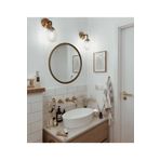 Ersan Dizayn Metal Çerçeve Pirinç Eskitme Dekoratif Yuvarlak Ayna Çap 80 Cm ERSAN1003-E