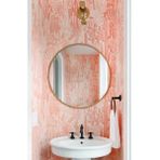 Ersan Dizayn Metal Çerçeveli Gold Yuvarlak Ayna Çap 70 cm - Altın - 70x70