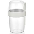 Ersat Home 1 Adet Diyet & Kahvaltı Için Çatal & Kaşıklı Kapaklı Yoğurt Müsli Salata Meyve Saklama Kabı - 800 ml - 1 ürün