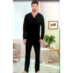 Erse 1408 Önden Düğmeli Uzun Kol Pamuklu Erkek Pijama Takımı