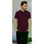Erse 416 Kısa Kol Erkek Pijama Takımı Bordo