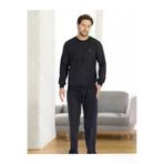 Erse ZEN-301 %100 Pamuk Selanik Örme Uzun Kol Erkek Pijama Takımı Kışlık