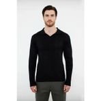 Ersefa Erkek Basic Fitted Polo Yaka Uzun Kollu İnce Triko Kazak Casual Tarzı Tamamlayan Şıklık Kaliteli